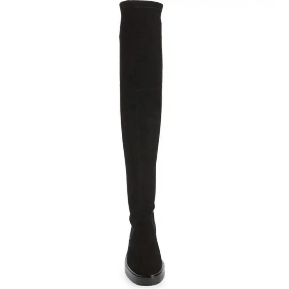 💕STUART WEITZMAN💕 Mara Over the Knee Boot ~ Black Suede 8.5 New Without Box